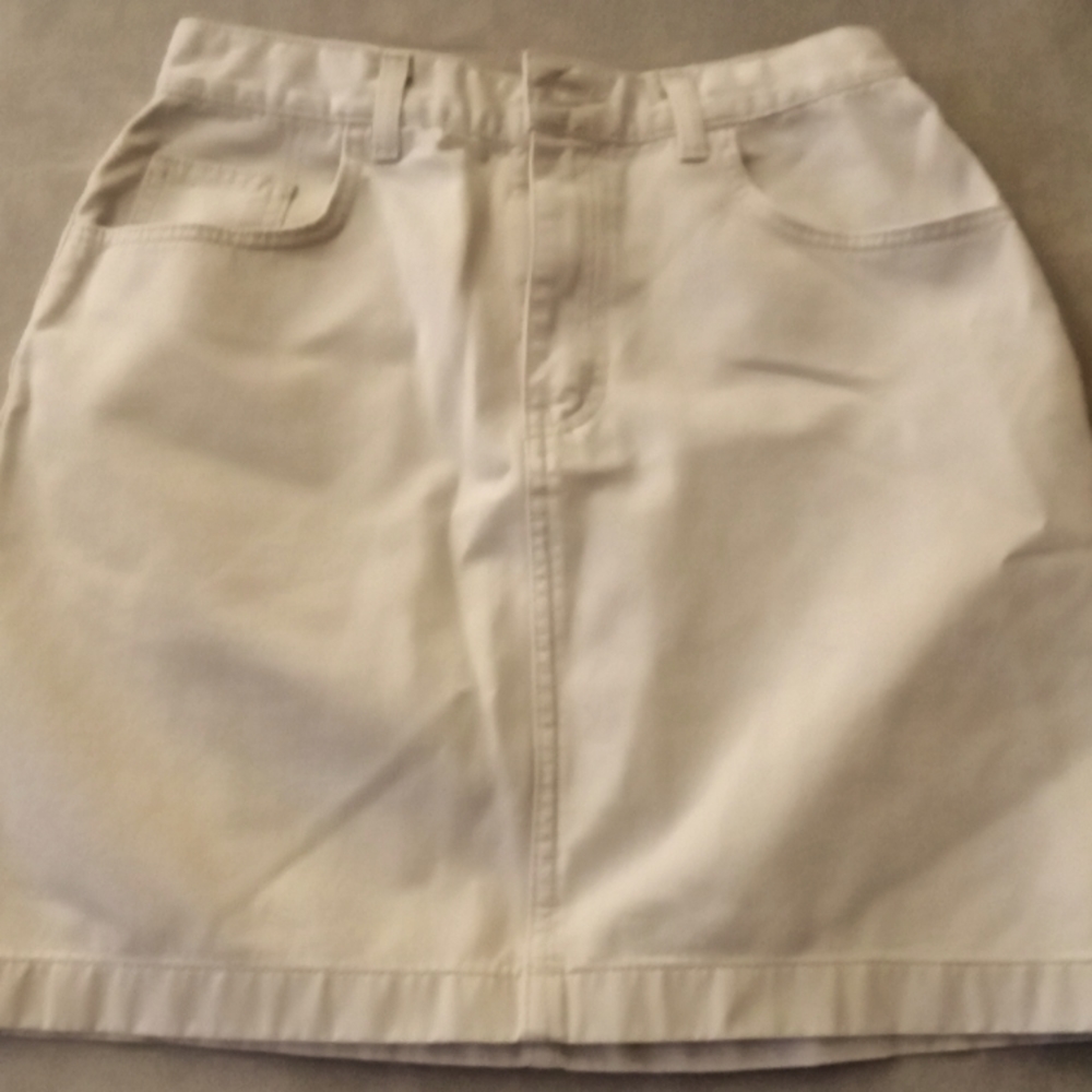 Calvin Klein Denim Style Skirt, Size 6 Stone